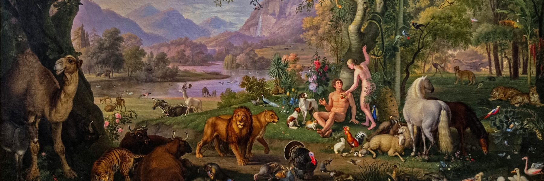 Adan and Eve in the Garden of Eden